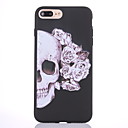 baratos Capinhas para iPhone-Capinha Para Apple iPhone 8 Plus / iPhone 8 / iPhone 7 Plus &amp;Aacute;spero / Estampada Capa traseira Caveiras Macia TPU