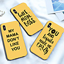 hesapli iPhone Kılıfları-Pouzdro Uyumluluk Apple iPhone XS / iPhone XR / iPhone XS Max Temalı Arka Kapak Kelime / C&amp;uuml;mle Yumuşak TPU