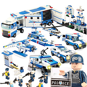 baratos Modelos &amp; Brinquedos de Montar-SHIBIAO Blocos de Construir Blocos Militares Conjunto de construção de brinquedos 1040 pcs Militar Barco de Guerra Aeronave compatível Legoing Faça Você Mesmo Unisexo Para Meninos Para Meninas