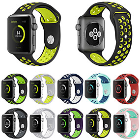 baratos Apple Watch Series 4-Pulseiras de Relógio para Apple Watch Series 5/4/3/2/1 Apple Pulseira Esportiva Silicone Tira de Pulso