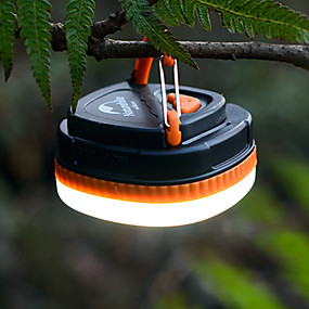 baratos Lanternas &amp; Luminárias-Naturehike Lanternas e Luzes de Tenda 75 lm LED 8 Emissores 3 Modo Iluminação Impermeável Portátil Durável Campismo / Escursão / Espeleologismo Laranja Azul