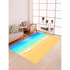 baratos Tapetes-Tapetes para Porta Esporte &amp; lazer Flanela, Retângular Qualidade superior Tapete