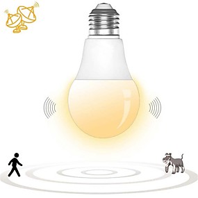 baratos Lâmpadas LED Inteligentes-1pç 7 W Lâmpada de LED Inteligente 500 lm E26 / E27 14 Contas LED SMD 2835 Sensor Smart Decorativa Branco 180-240 V / RoHs
