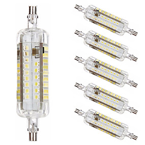 baratos Lâmpadas de Tubo de LED-6pcs 10 W Lâmpadas Espiga Lâmpada de Tubo 1000 lm R7S T 76 Contas LED SMD 2835 Regulável Novo Design Branco Quente Branco 220-240 V 110-120 V