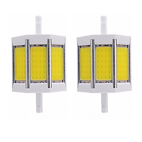 baratos Lâmpadas de Tubo de LED-2pcs 10 W Lâmpada de Tubo 1000 lm R7S T 1 Contas LED COB Regulável Novo Design Branco Quente Branco 220-240 V 110-120 V