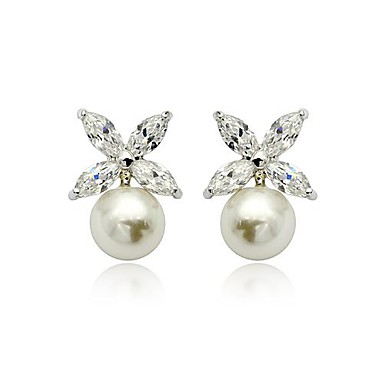 Lureme®CZ Pearls Earring 1251364 2018 – $5.99