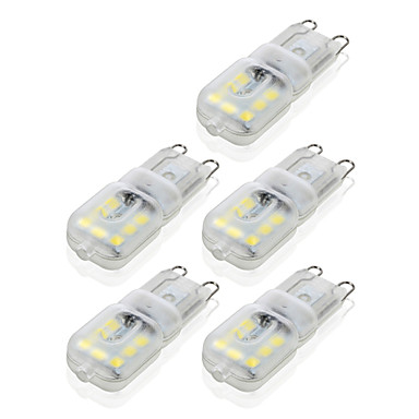 baratos LED Super Sale-Ywxlight® g9 14led 4 w 2835smd 450-550 lm levou luzes bi-pin branco quente fresco branco dimmable led lâmpada de milho lâmpada do candelabro 5 pcs