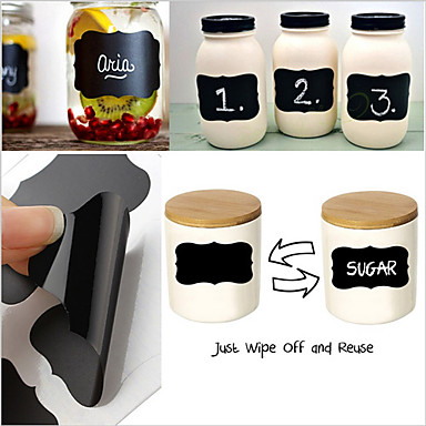 baratos Organização de Cozinha-36 pcs giz caneta quadro etiquetas vinil adesivo de memorando de cozinha