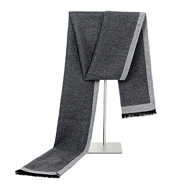 baratos Acessórios de Inverno-Homens Básico Retângular - Franjas Estampa Colorida