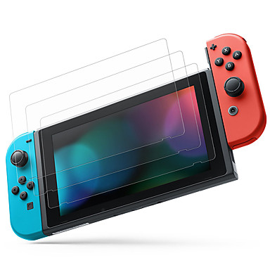 baratos Acessórios para Nintendo Switch-cooho 3pcs protetor de tela de vidro compatível com nintendo switch - protetor de tela protetor de tela premium de vidro temperado - 0.24mm para nintendo switch console