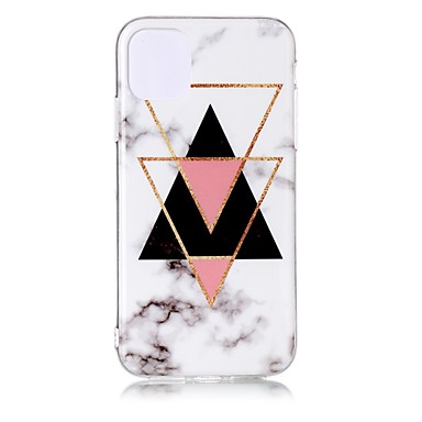 baratos Capinhas para iPhone-Capinha Para Apple iPhone 11 / iPhone 11 Pro / iPhone 11 Pro Max Ultra-Fina / Estampada Capa traseira Mármore TPU
